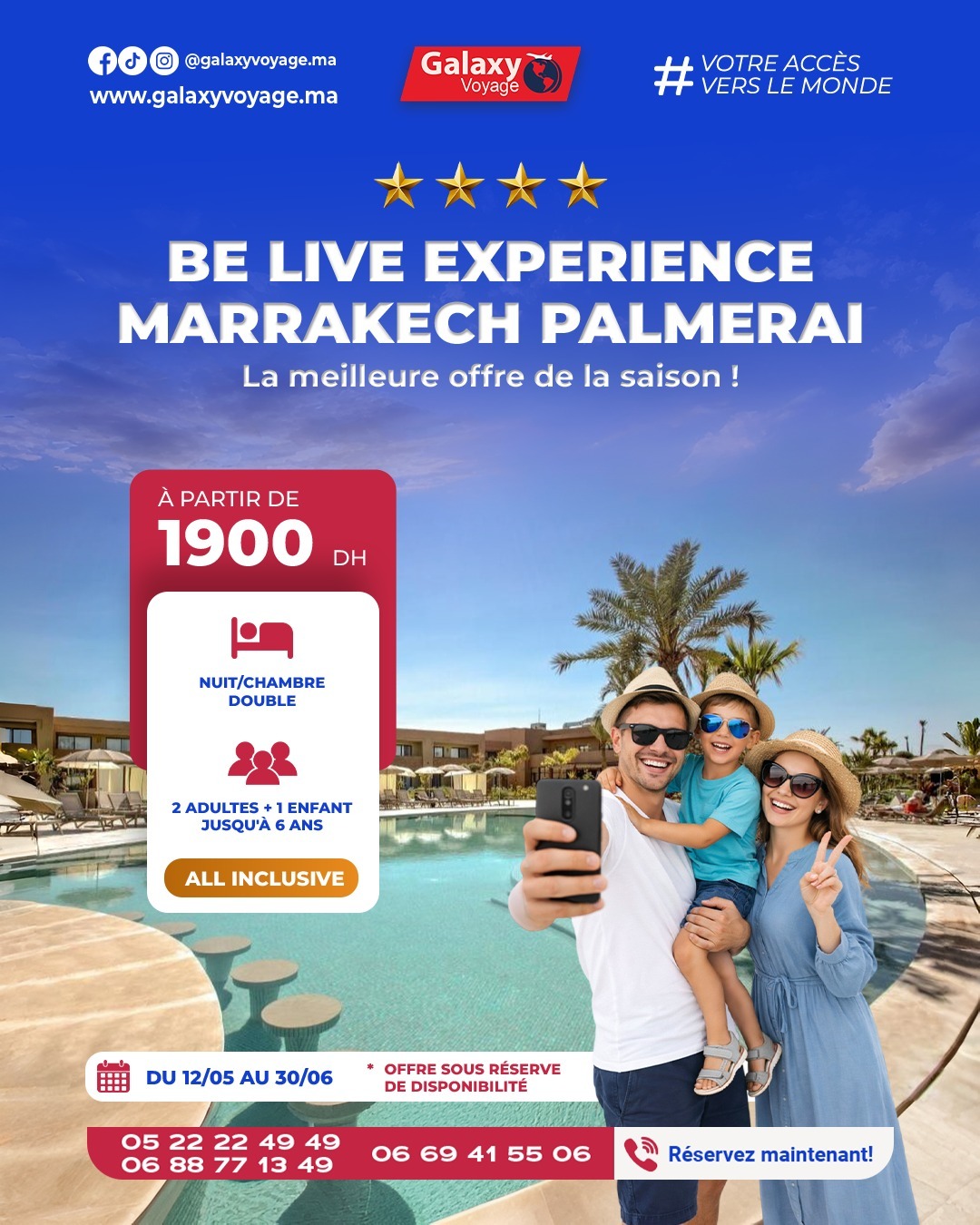 Vacances de rêve à Be Live Experience Marrakech Palmeraie - All Inclusiveavec Galaxy Voyage